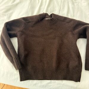 Jodhpur Brown Wool Crewneck Sweater